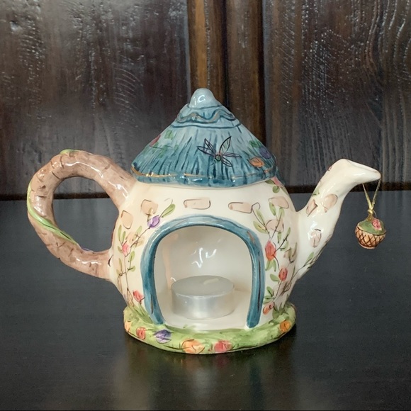 Vintage Dragonfly Teapot Candle Holder - Picture 11 of 16